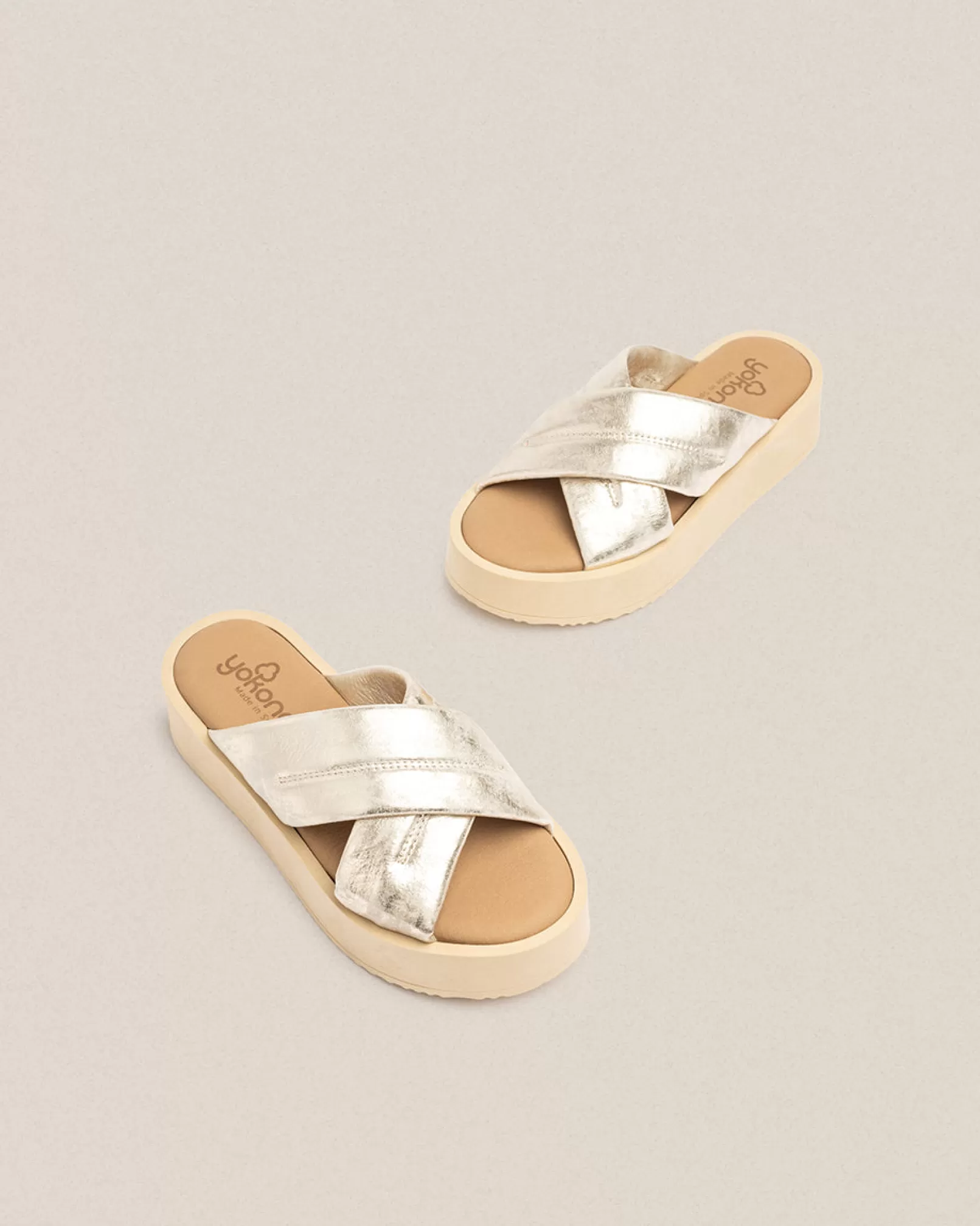 Sale Yokono Sandalia De Plataforma CARMEN-004 Dorado